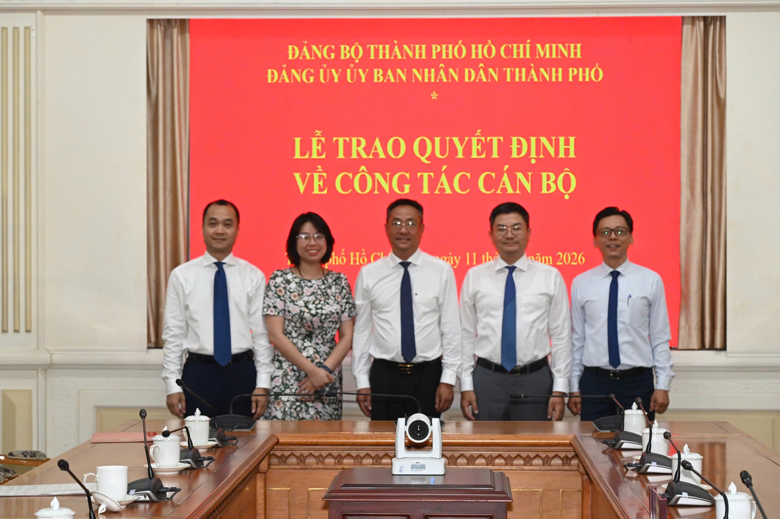 Đảng ủy Ủy ban nhân dân Thành phố trao Quyết định Bí thư và Phó Bí thư Đảng ủy Sở Ngoại vụ nhiệm kỳ 2025 – 2030